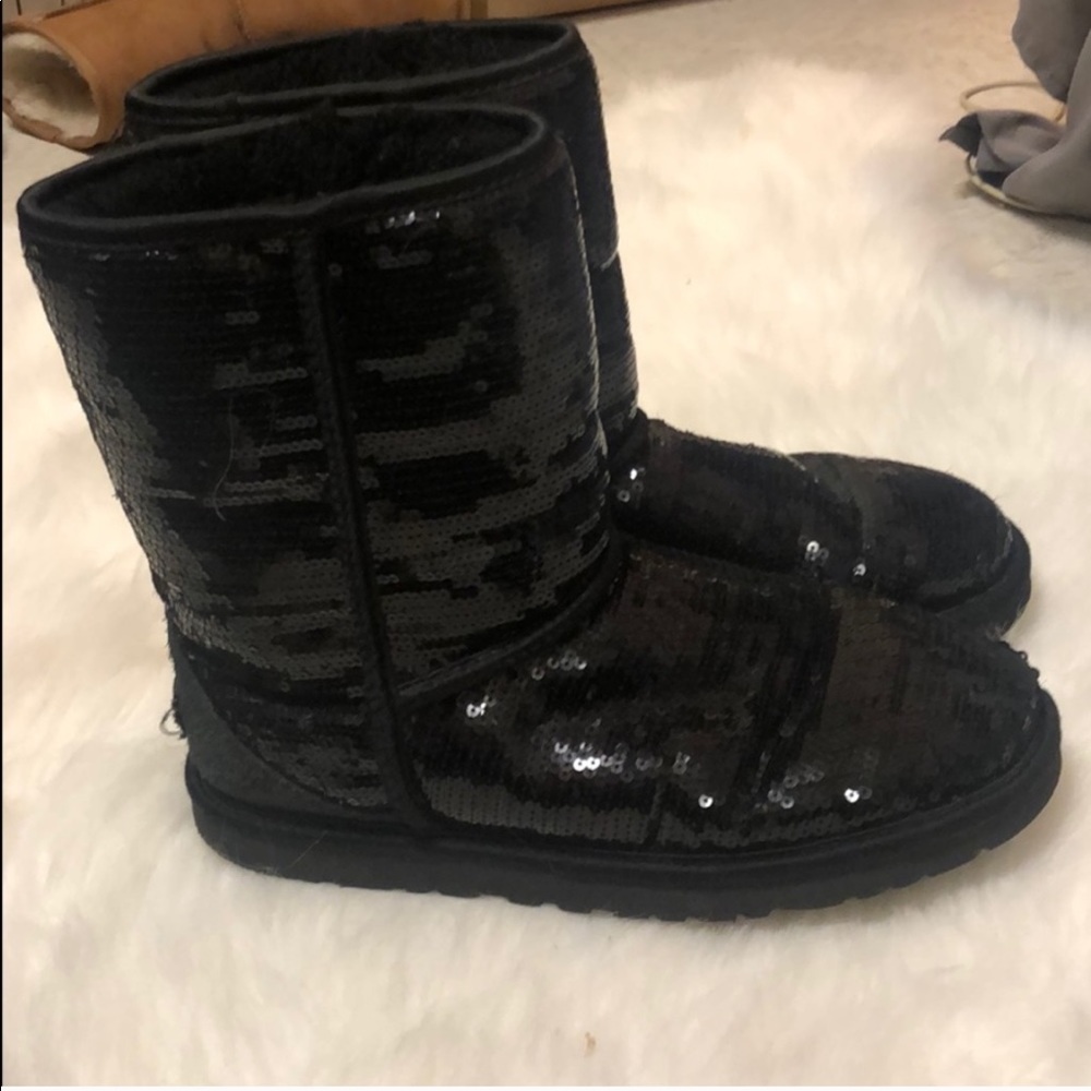 Black Sequin Uggs